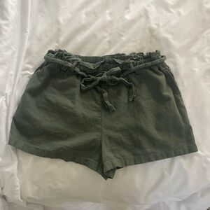 Women's Olive Green Shorts